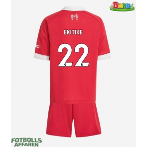 Liverpool Hugo Ekitike #22 Hemmaställ Barn 2025-26 Kortärmad (+ Korta byxor)